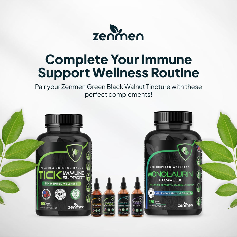 Zenmen tincture added to beverage for easy daily use.