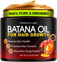 Zenolio Labs Batana Oil hair growth bottle nourishes and strengthens strands