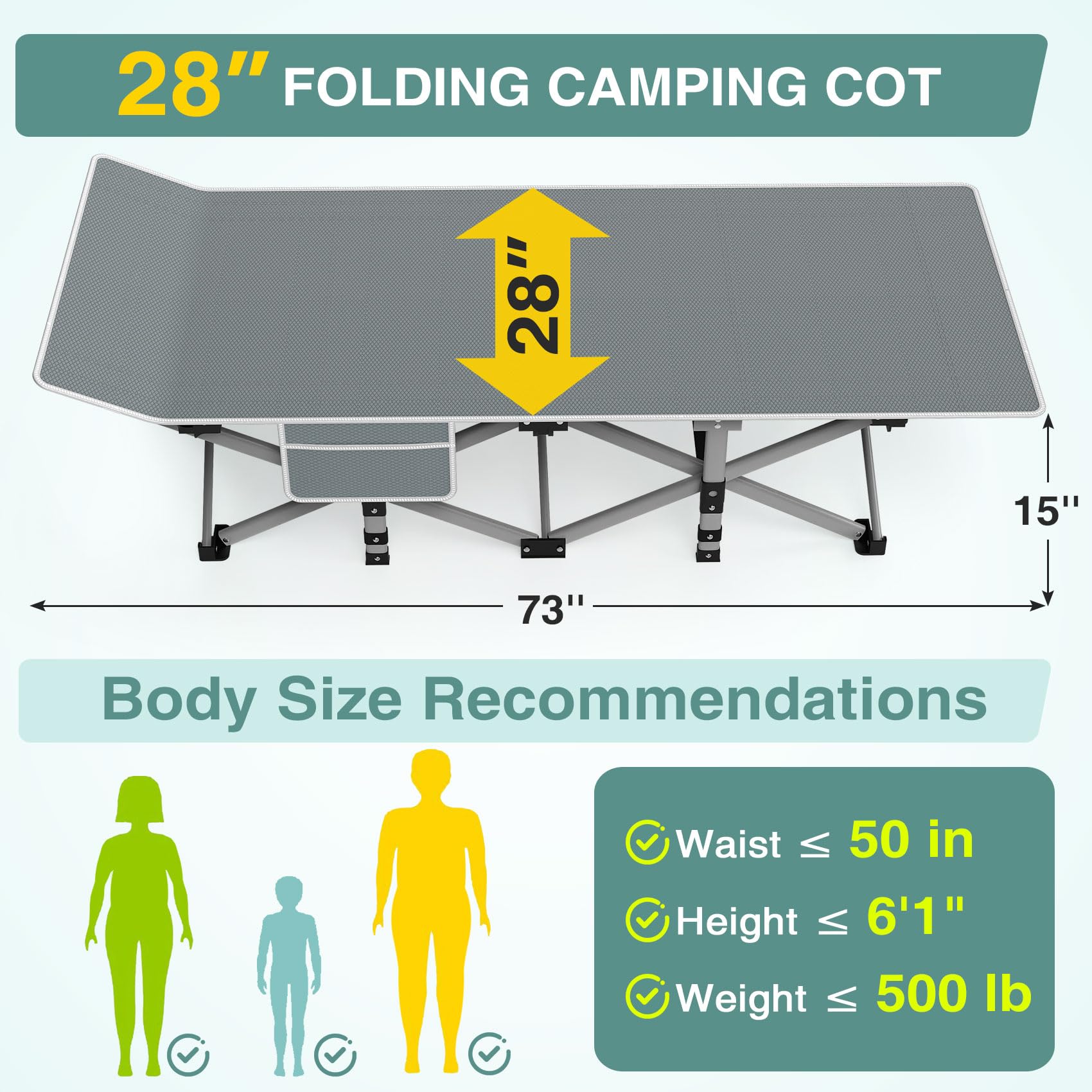 ZENPETIO cot mattress detail showing cushioned surface for added comfort.