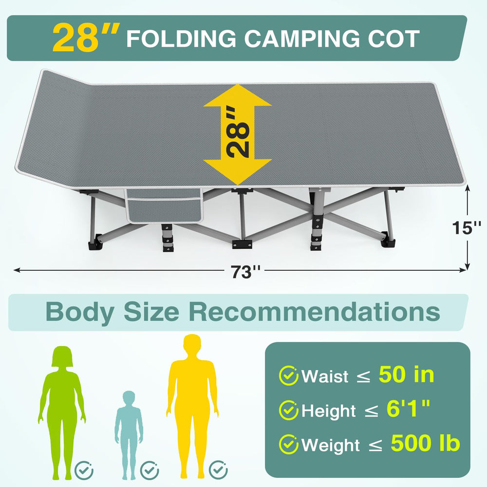 ZENPETIO cot mattress detail showing cushioned surface for added comfort.