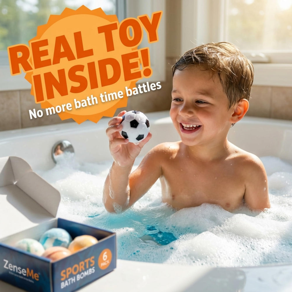 ZenseMe sports flash cards provide fun learning prompts during bath.