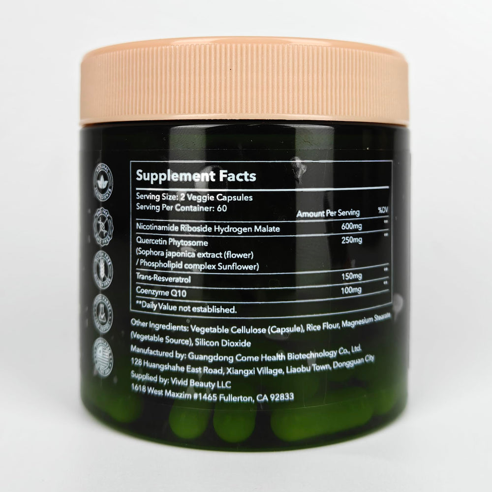 ZenUP NAD+ capsules-stack demonstrates compact daily supplement for energy support