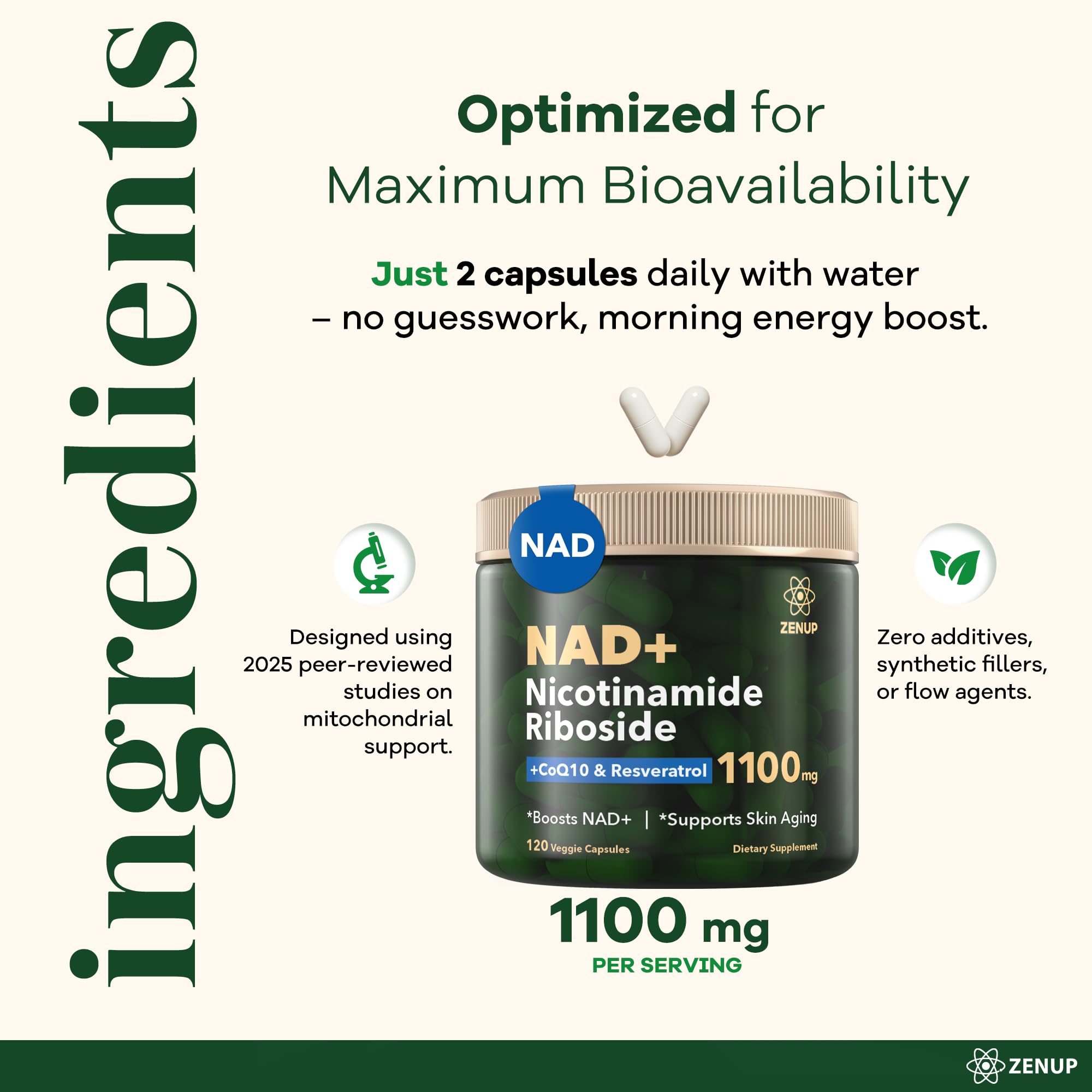 ZenUP NAD+ daily-use-scene depicts a calm routine supporting mental focus
