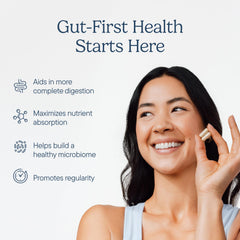 Zenwise Health Digestive Enzymes bottle close-up showing label