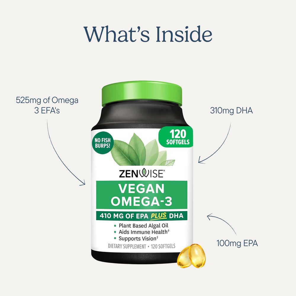 Zenwise Health packaging label front emphasizes sustainable sourcing of ingredients