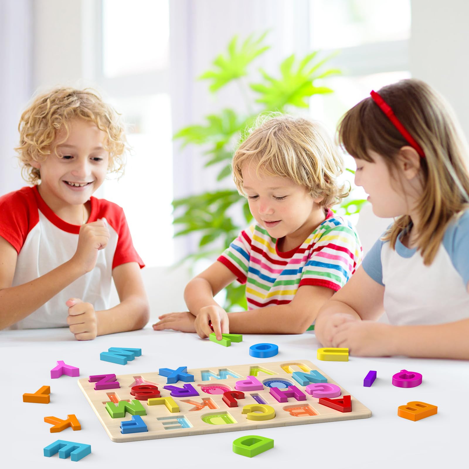 Zeoddler Alphabet Puzzles arranged letters support cognitive matching.