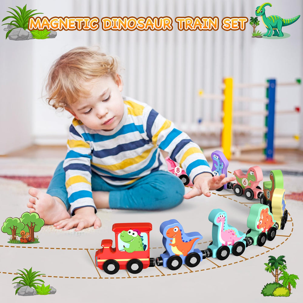 Zeoddler dinosaur train car-0 with bright colors to support color recognition during play