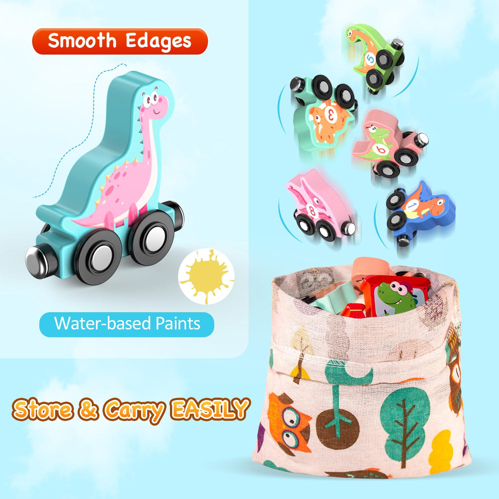 Zeoddler dinosaur train car-3 supports early number recognition as kids connect digits