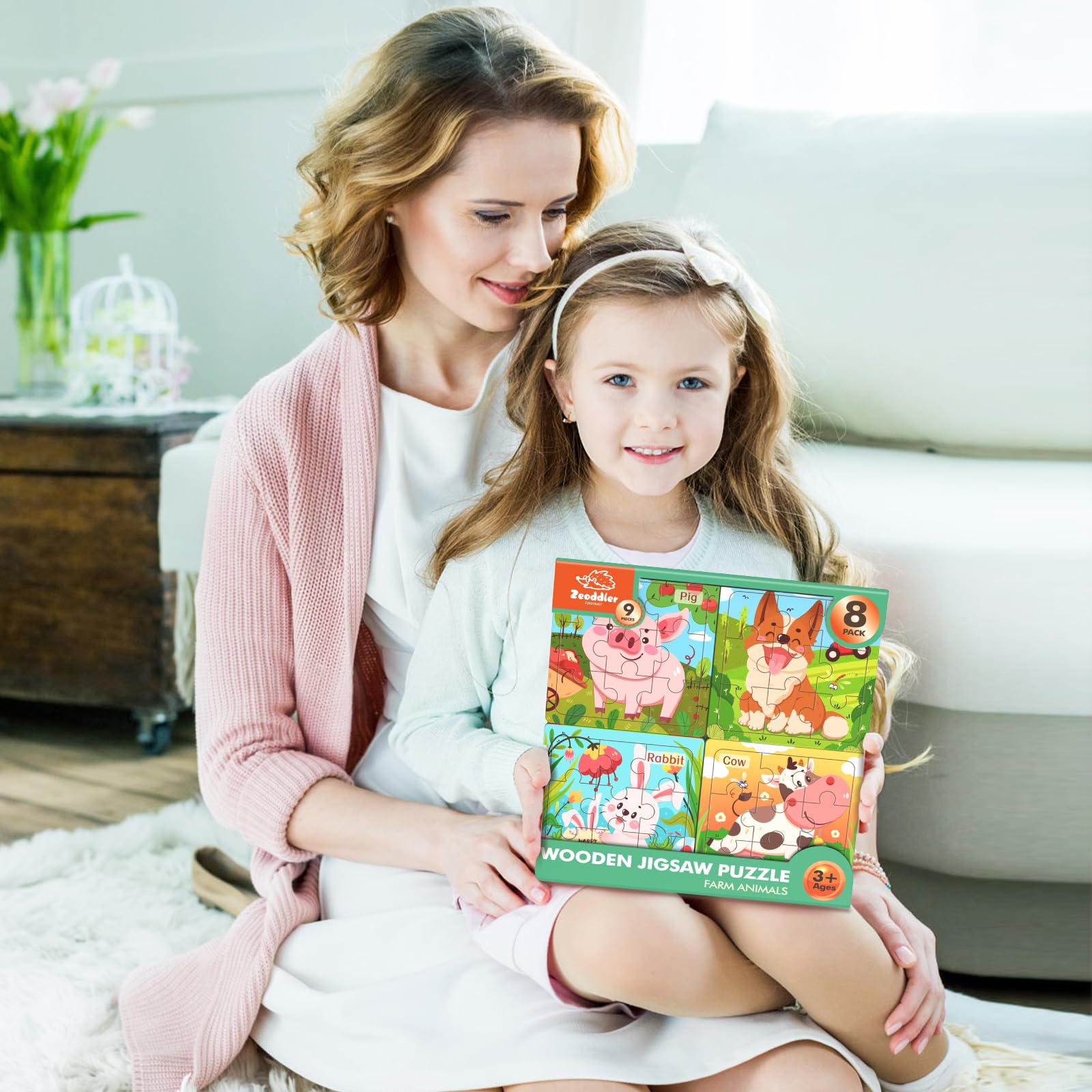 Zeoddler gift-ready puzzles; ideal birthday or holiday surprise for toddlers.