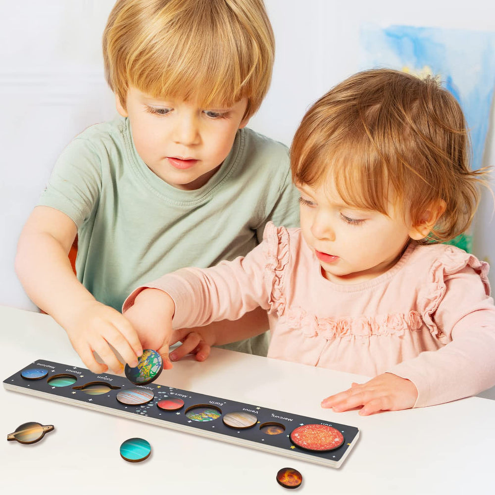 Zeoddler solar system puzzle Saturn tile inspires space exploration and memory.
