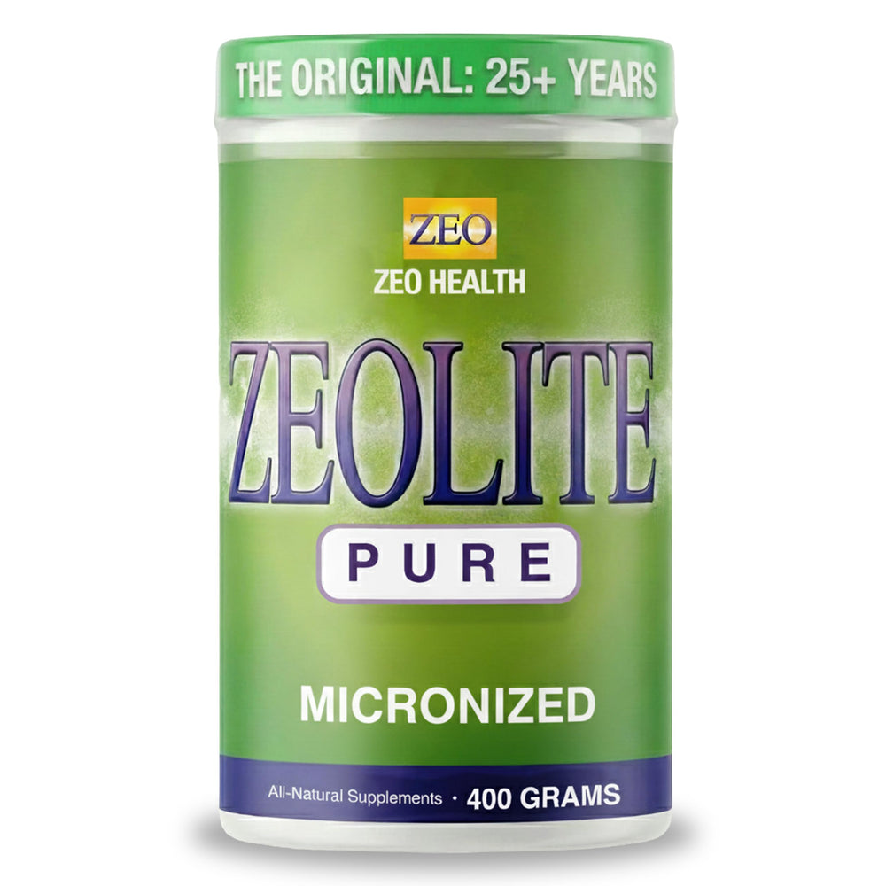 Zeo Health Zeolite Pure bottle pour supports an easy daily detox routine.