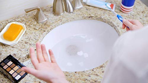 Applied during a busy morning to ease bathroom drain clogs.
