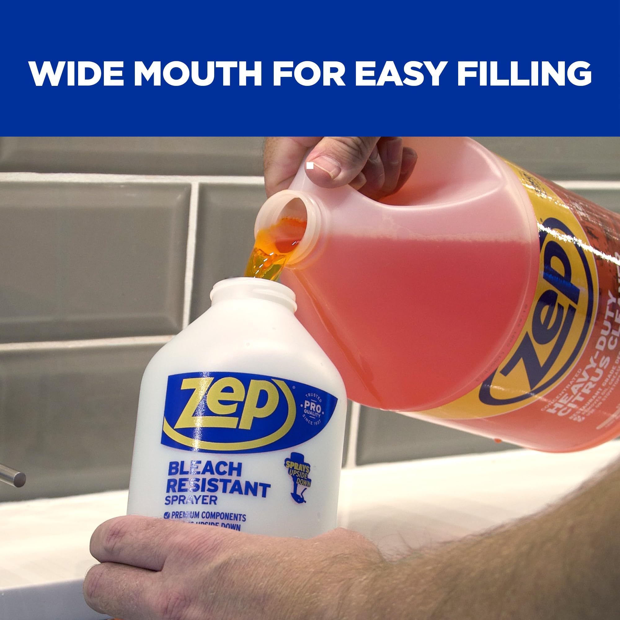 Pack of 2 Zep sprayers for convenient replacement and backup