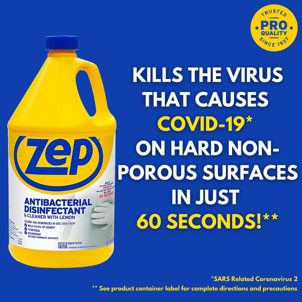 Zep Commercial lemon scent application scene, ideal for deodorizing and freshening rooms.