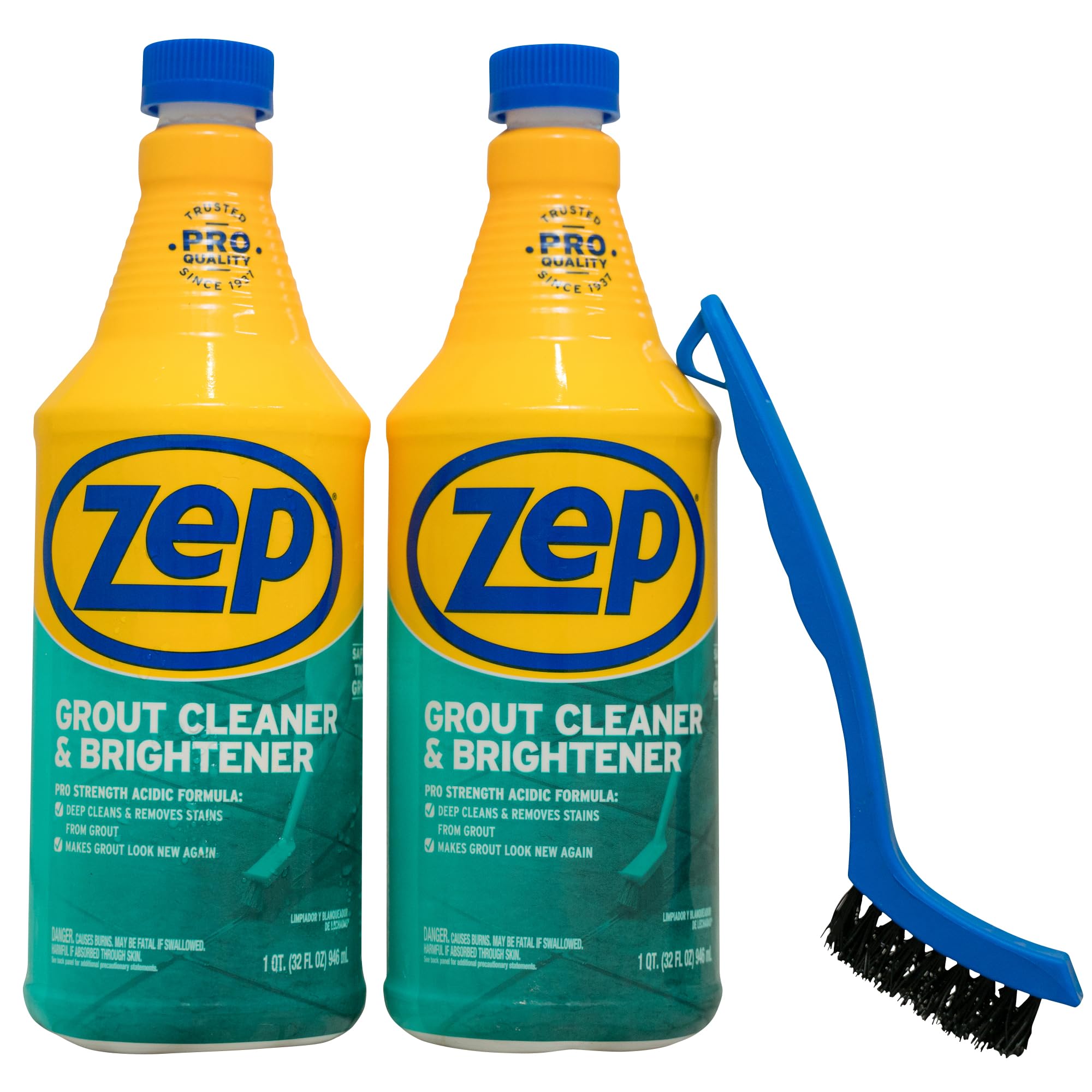 Zep grout cleaner bottle 32 oz showing deep cleaning action