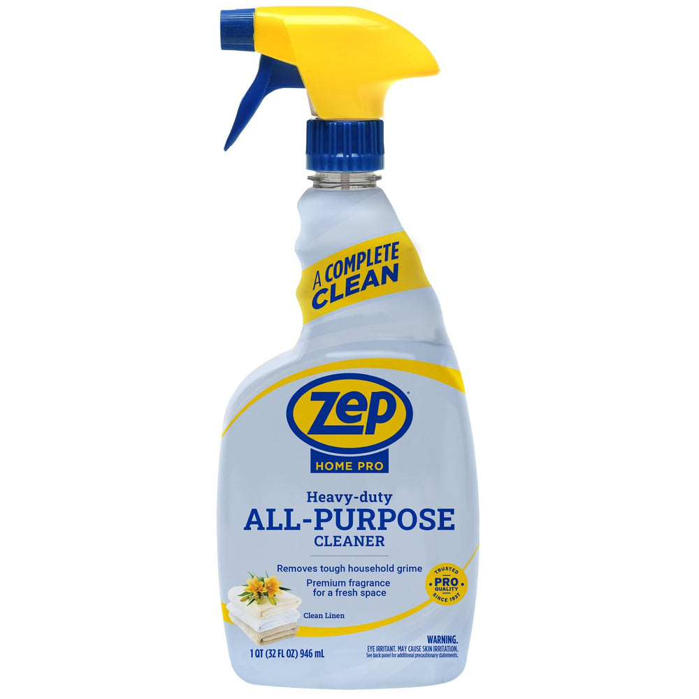 Zep Home Pro cleaner bottle pour enables easy spray for stubborn grime on surfaces.