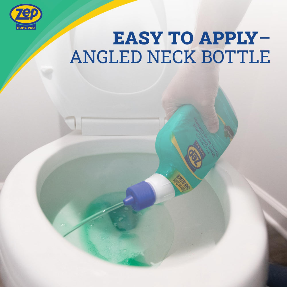 Zep Home Pro Pro-Strength tackles limescale buildup on porcelain