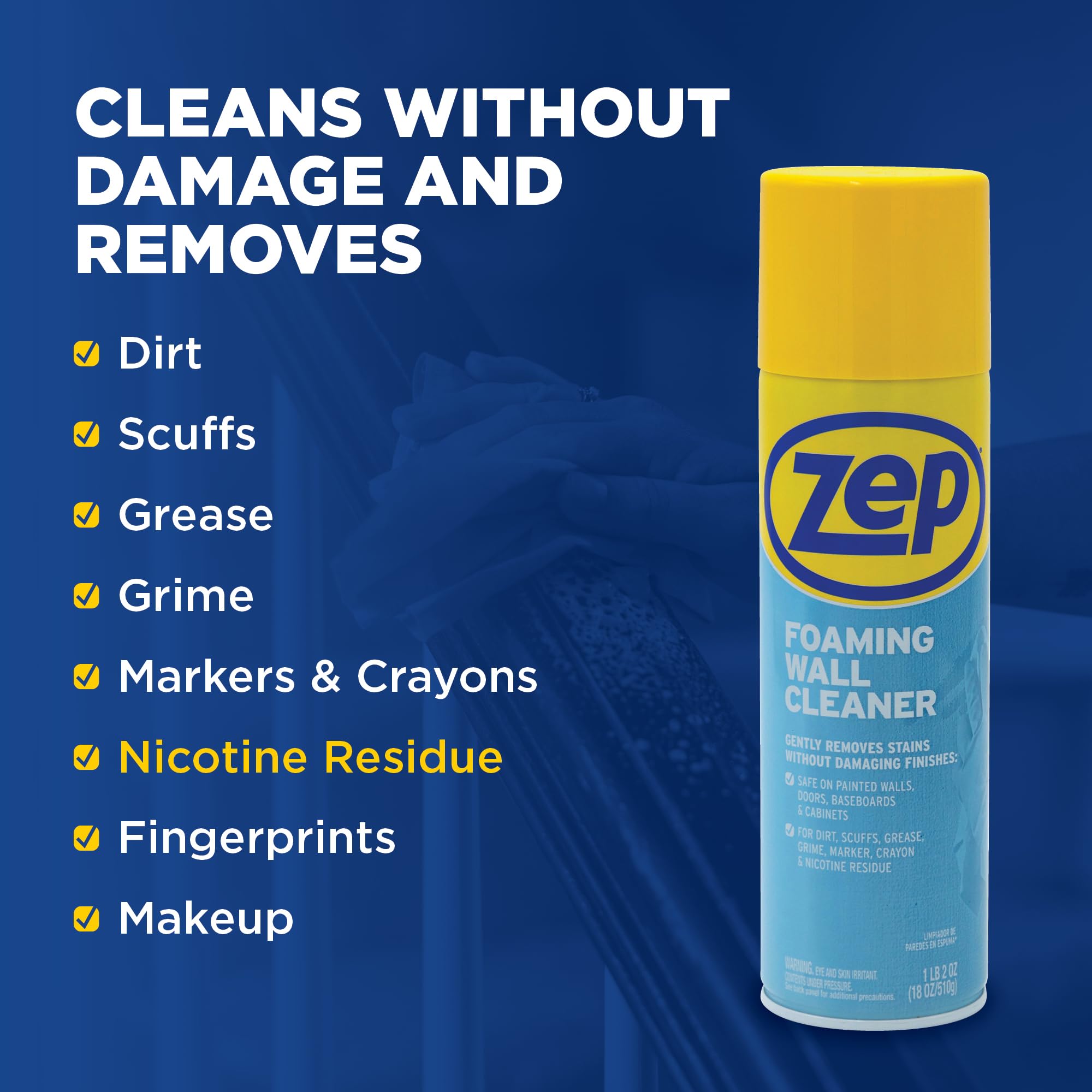 Safe on baseboards and trim without harming finishes.