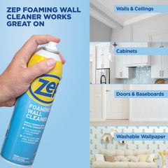 After use, the wall shows a refreshed painted look.