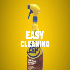 Zep ZUHLF32 cleaner restoring a clean look on wood floors.