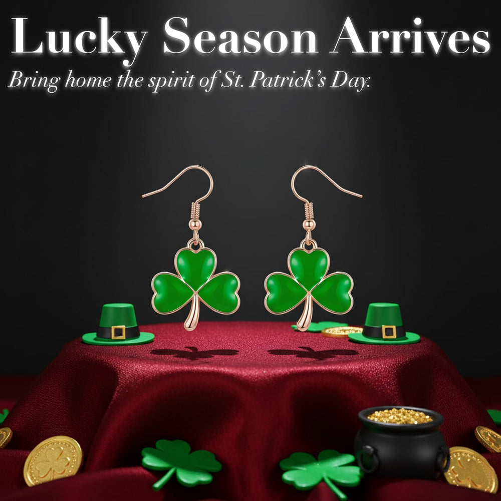 Zeptrix gift-ready Saint Patrick's Day earrings, perfect for birthdays or special occasions.