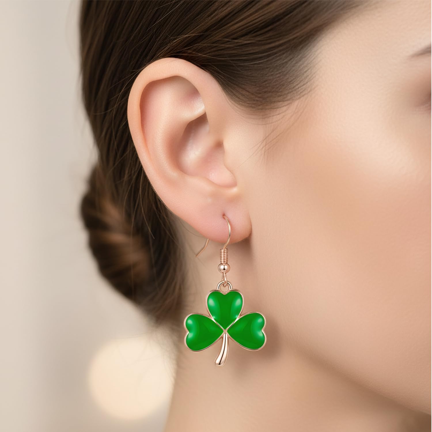 Zeptrix handcrafted clover earrings celebrate Irish heritage with durable, long-lasting wear.