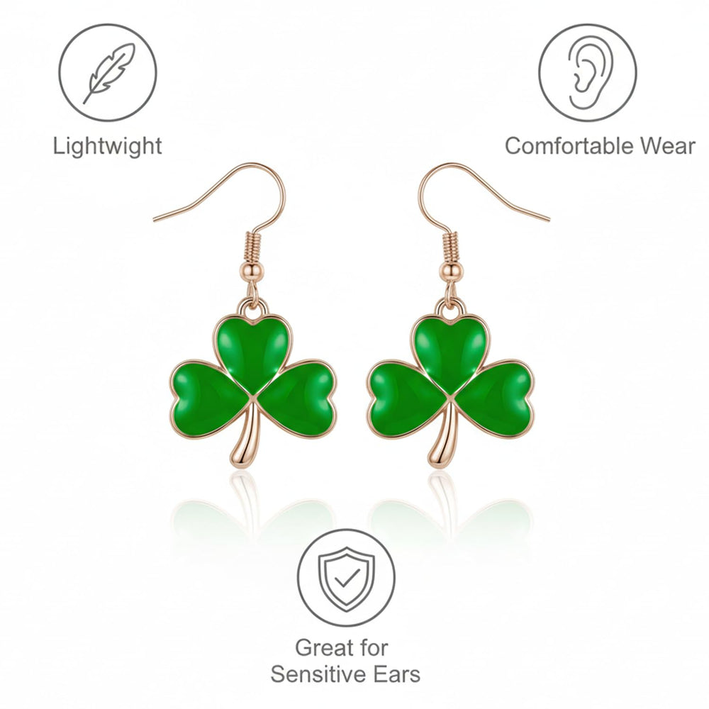 Zeptrix small-profile shamrock earrings offer elegant, understated charm for daily wear.
