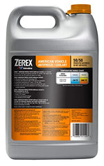 Zerex American Vehicle orange-formula label highlights OEM-approved coolant for modern engines.