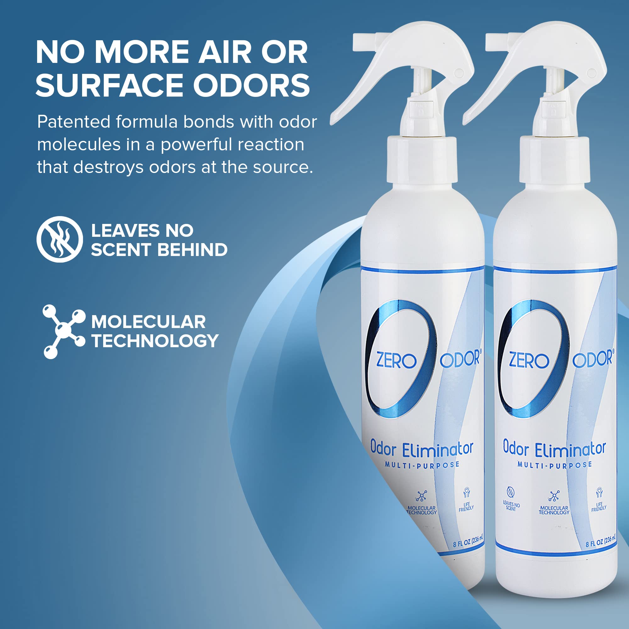 Zero Odor surface-spray in action to refresh kitchen and reduce lingering aromas