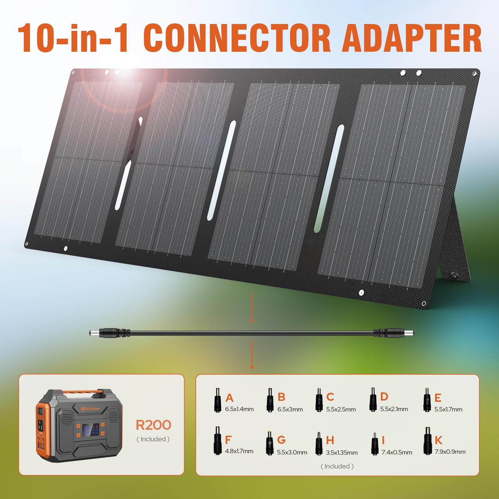 ZeroKor camping setup featuring power station for essential devices.