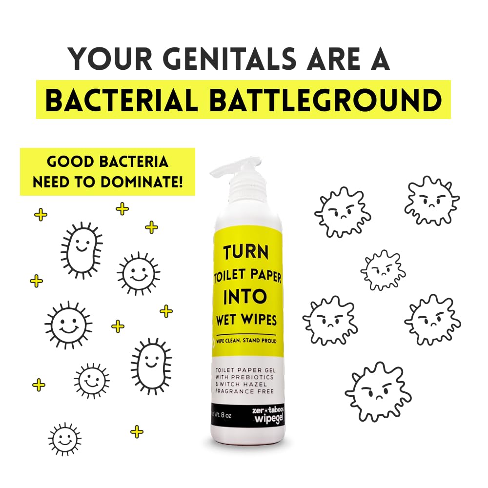 Zerotaboos Wipegel sealed bottle in hand signals portability.