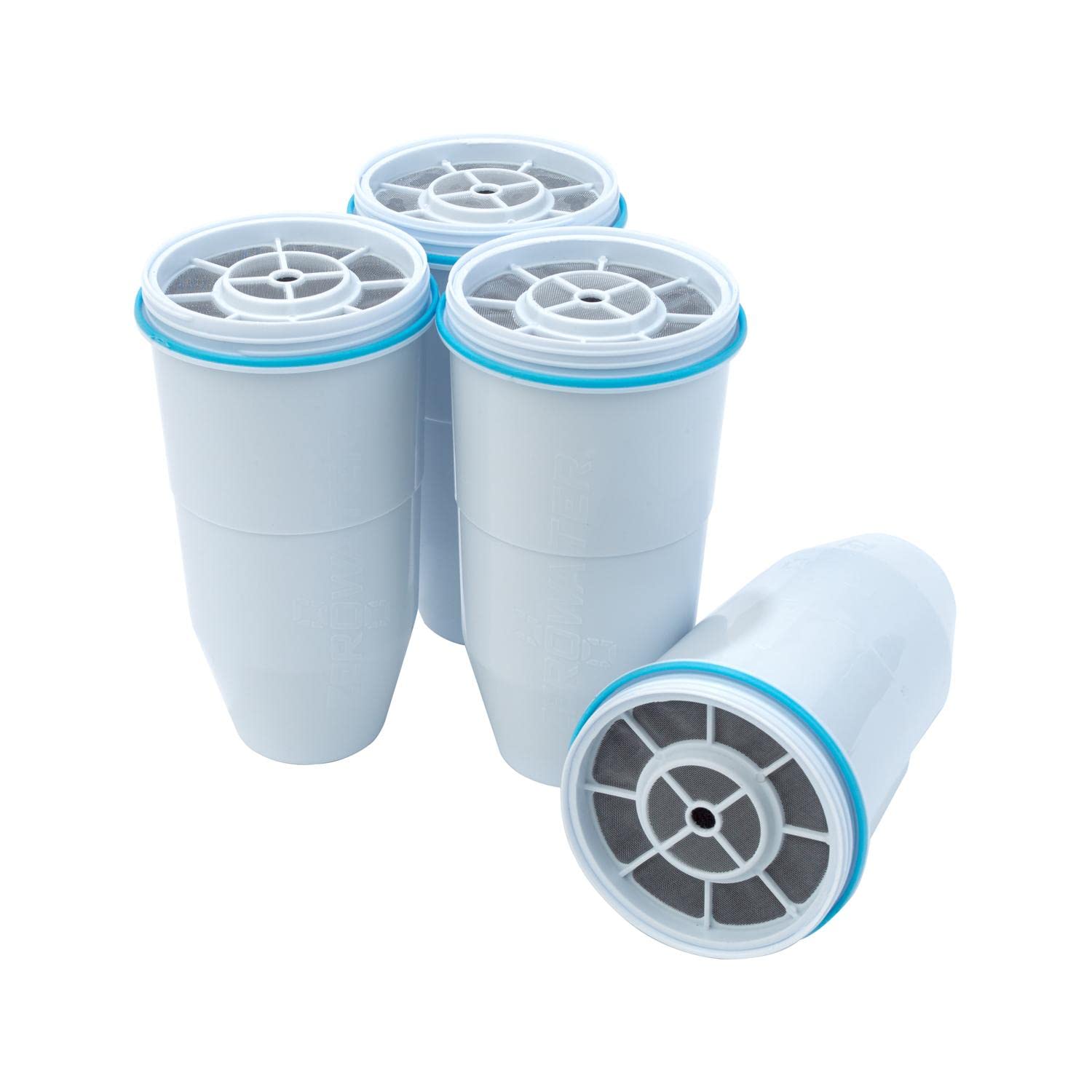 ZeroWater 4-pack filter cartridges ready for quick replacement and cleaner water