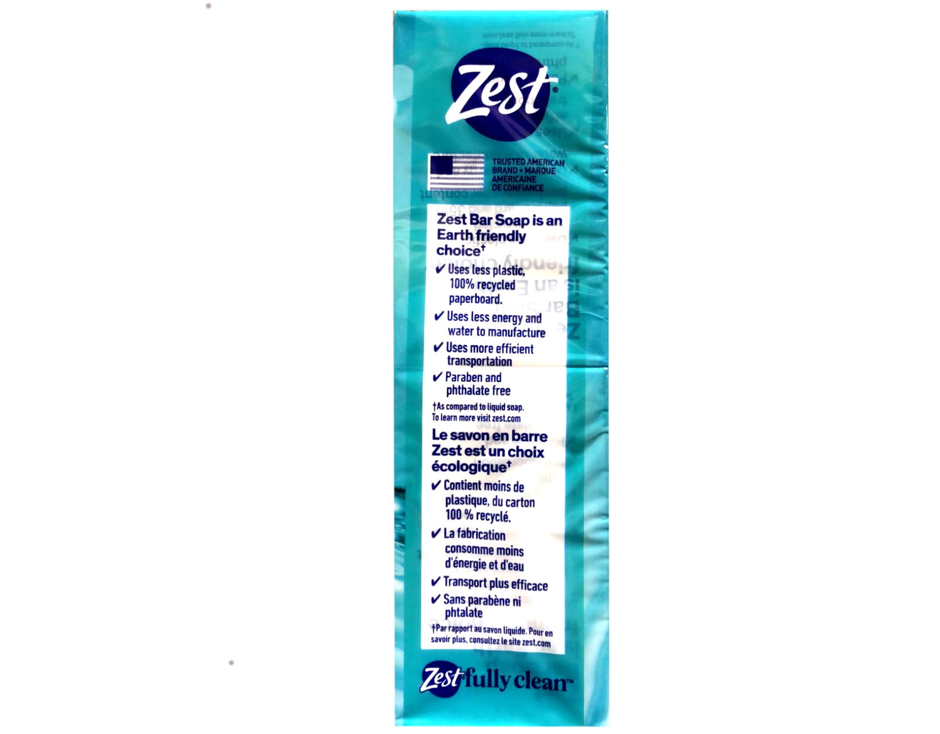 Zest Aqua Bar Soap hands-use showing versatile body and hand wash