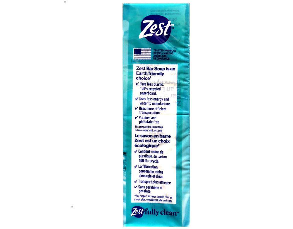 Zest Aqua Bar Soap hands-use showing versatile body and hand wash