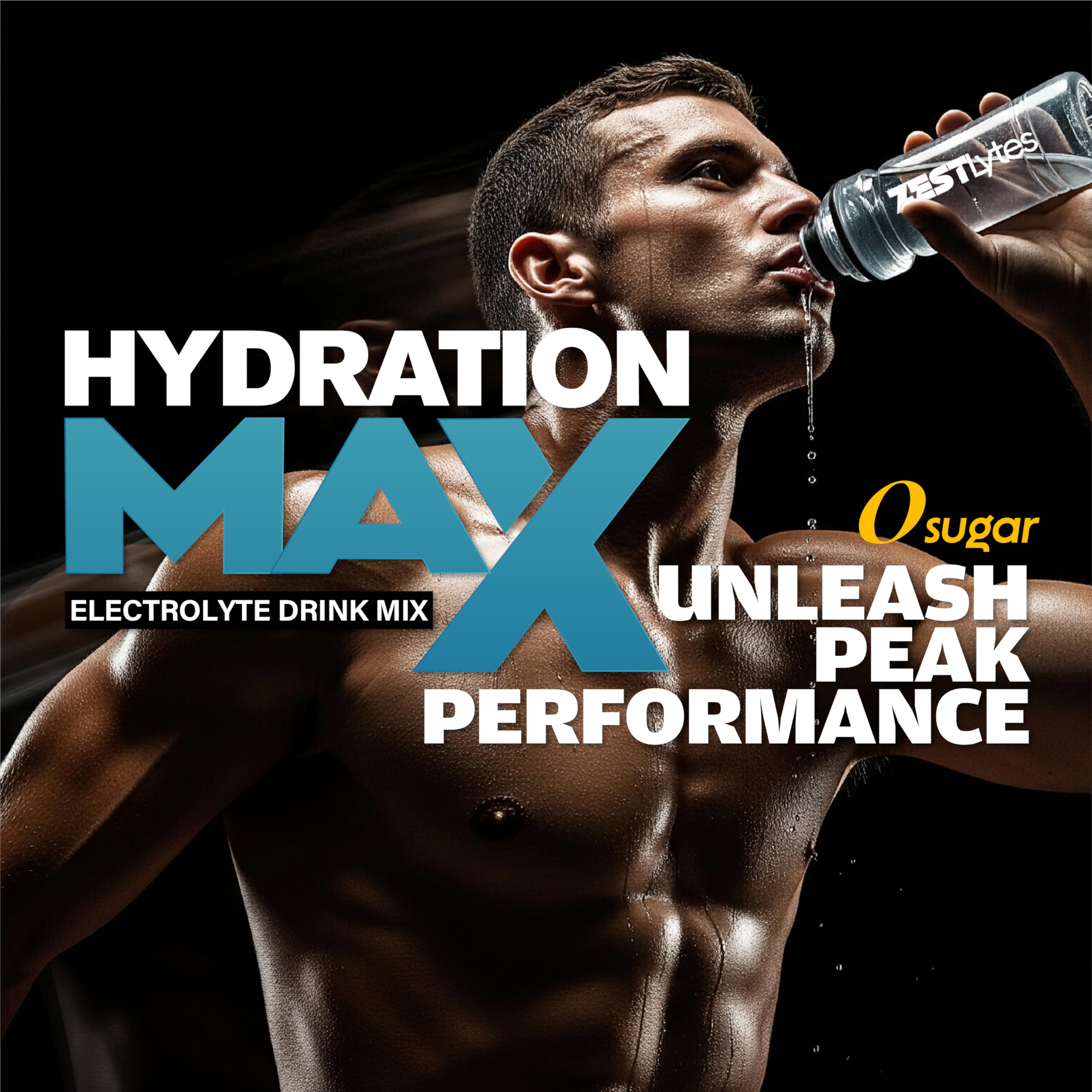 A glass of ZestLytes hydration solution after intense training.