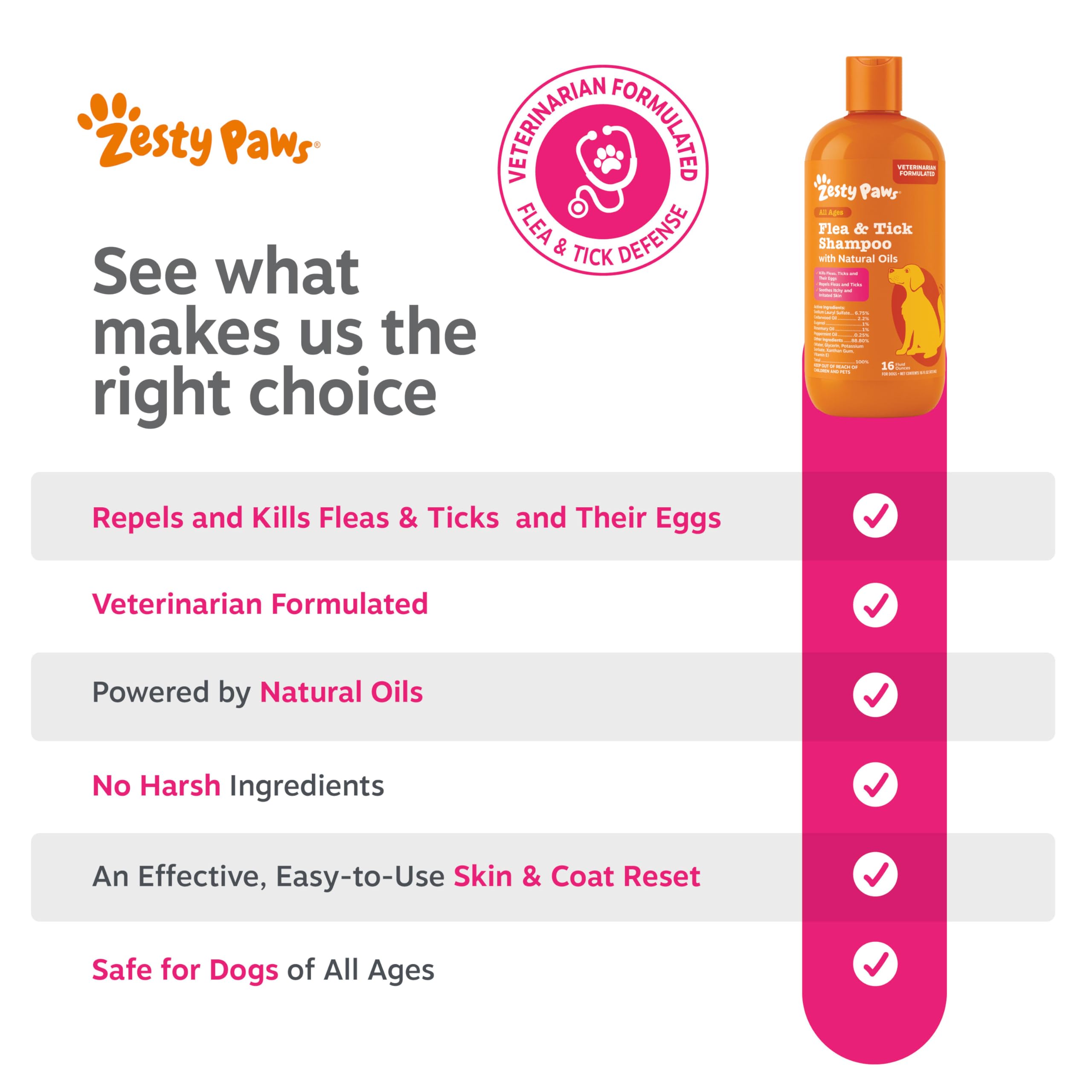 Grooming-friendly formula supports skin comfort during baths.