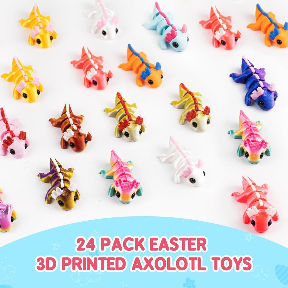 Zesua 24 pre-filled eggs with axolotl figures spark imaginative play and exploration.