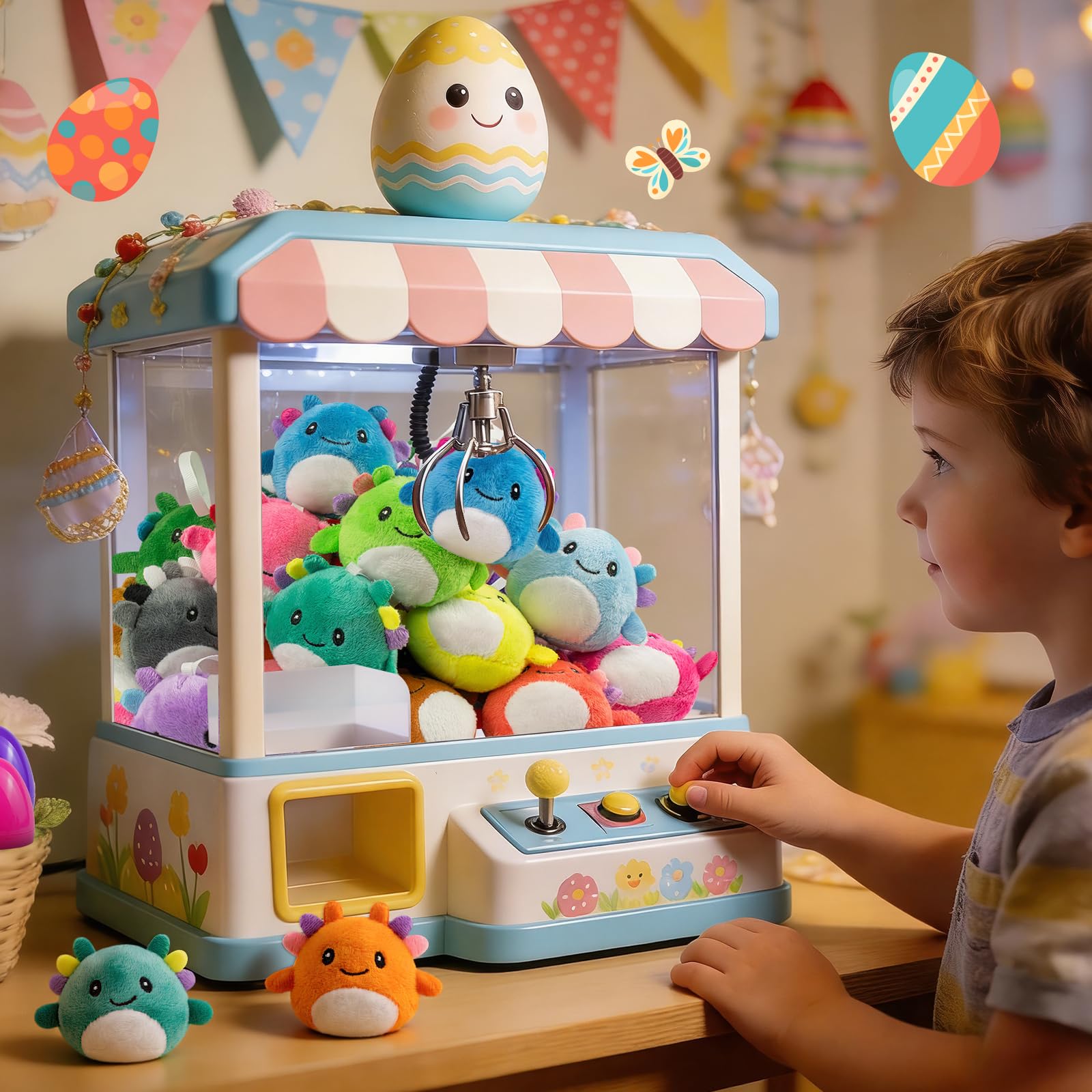 Zesua eggs and plush combo fits backpacks and bags.