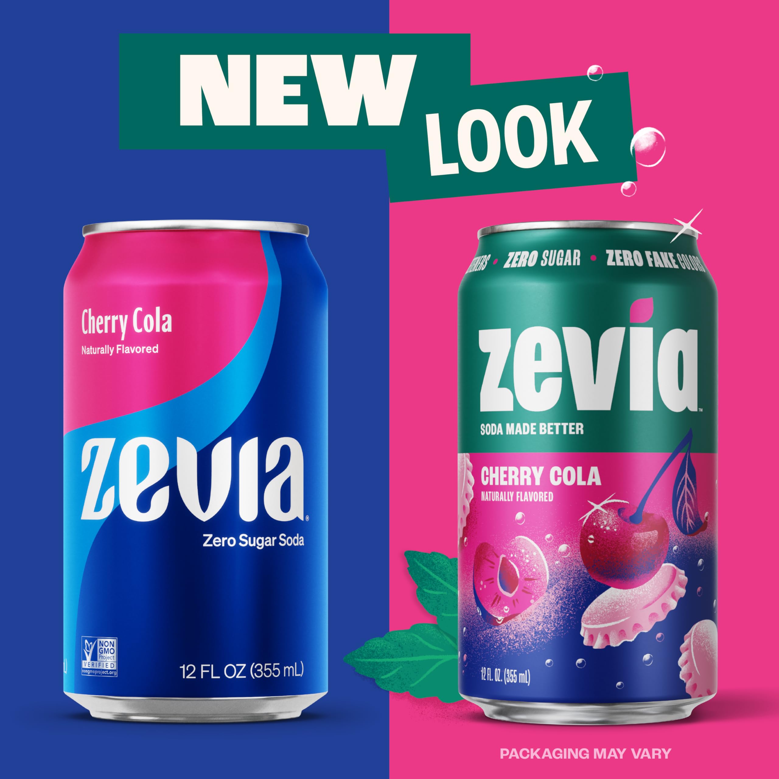 Zevia Cherry Cola can with lime garnish suggesting a simple mocktail idea.