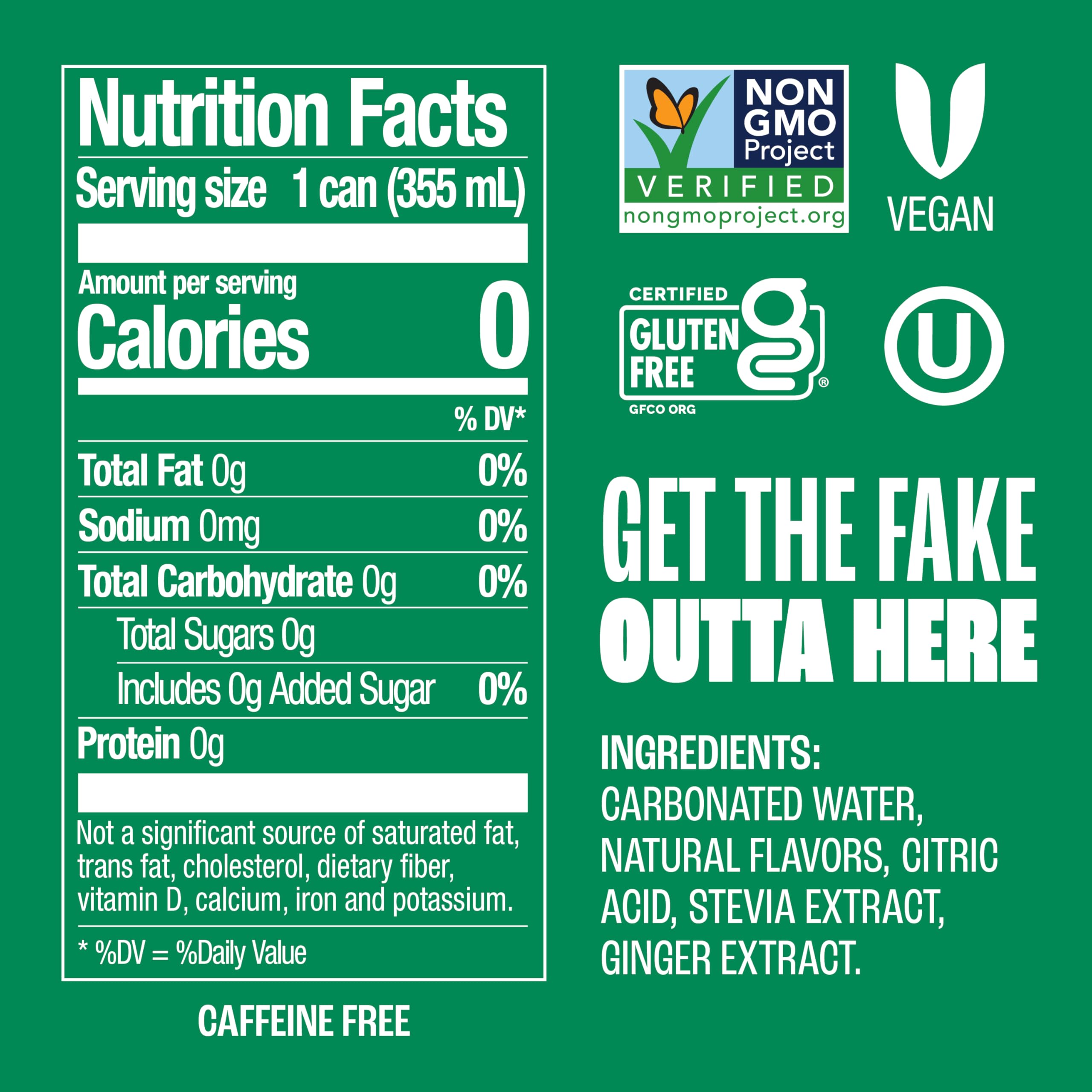 Zevia Ginger Ale can pours into a glass for a crisp, sugar-free sip.