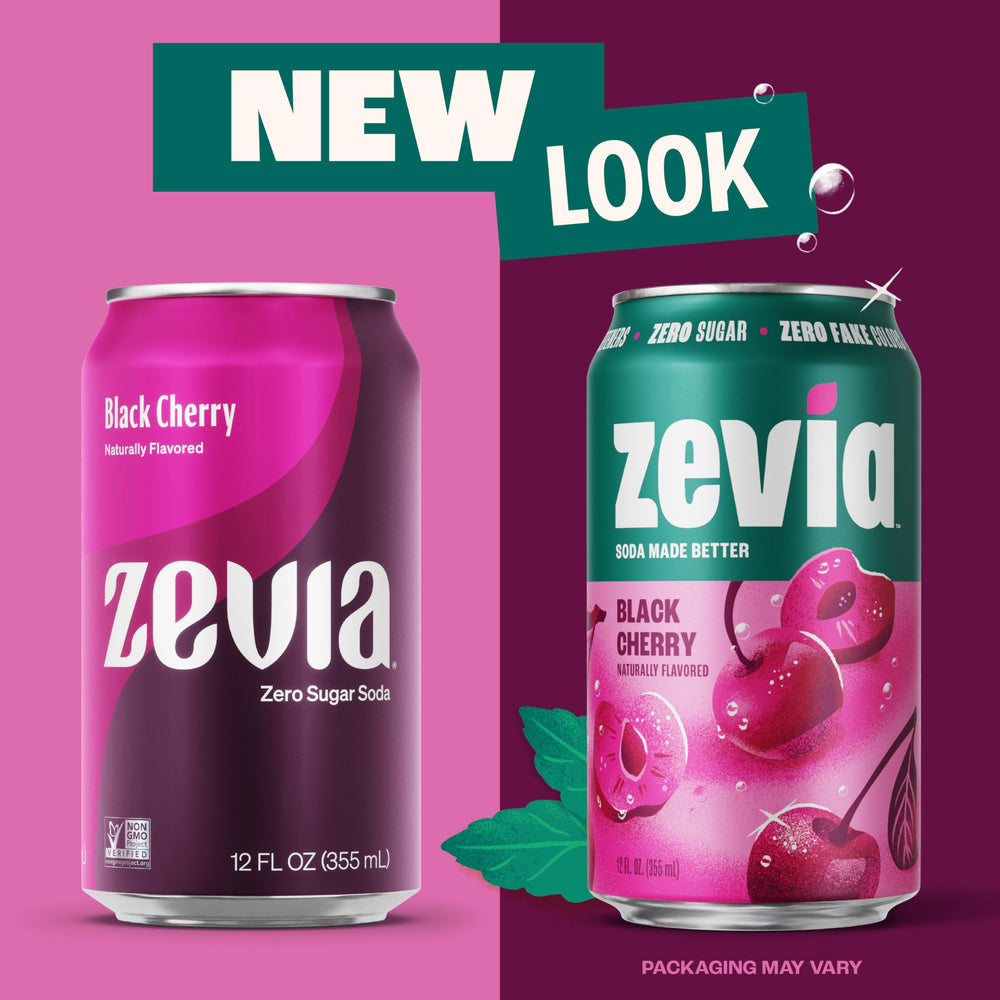 Zevia glass pouring, suggesting a refreshing serve.