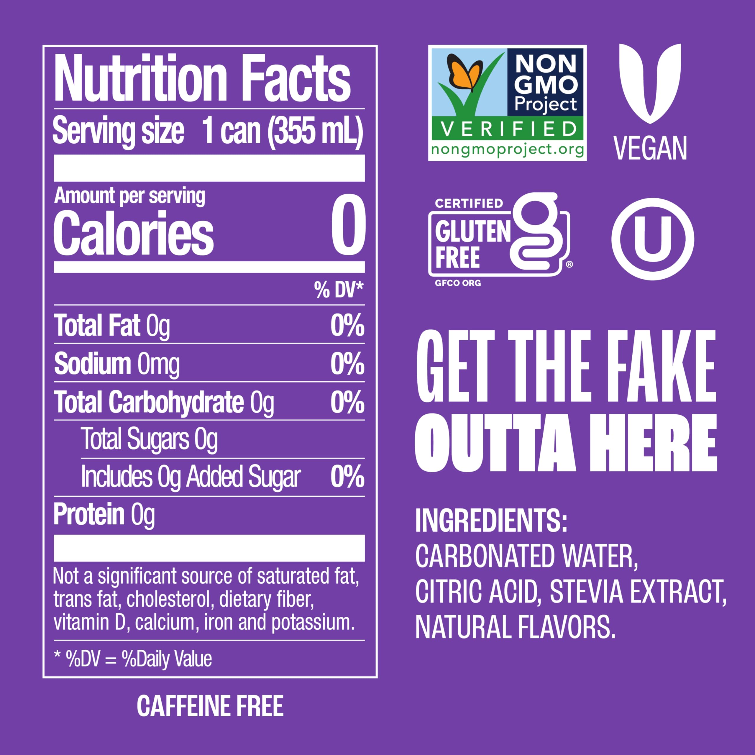 Zevia grape soda 12oz can on a table, showcasing sugar-free refreshment.