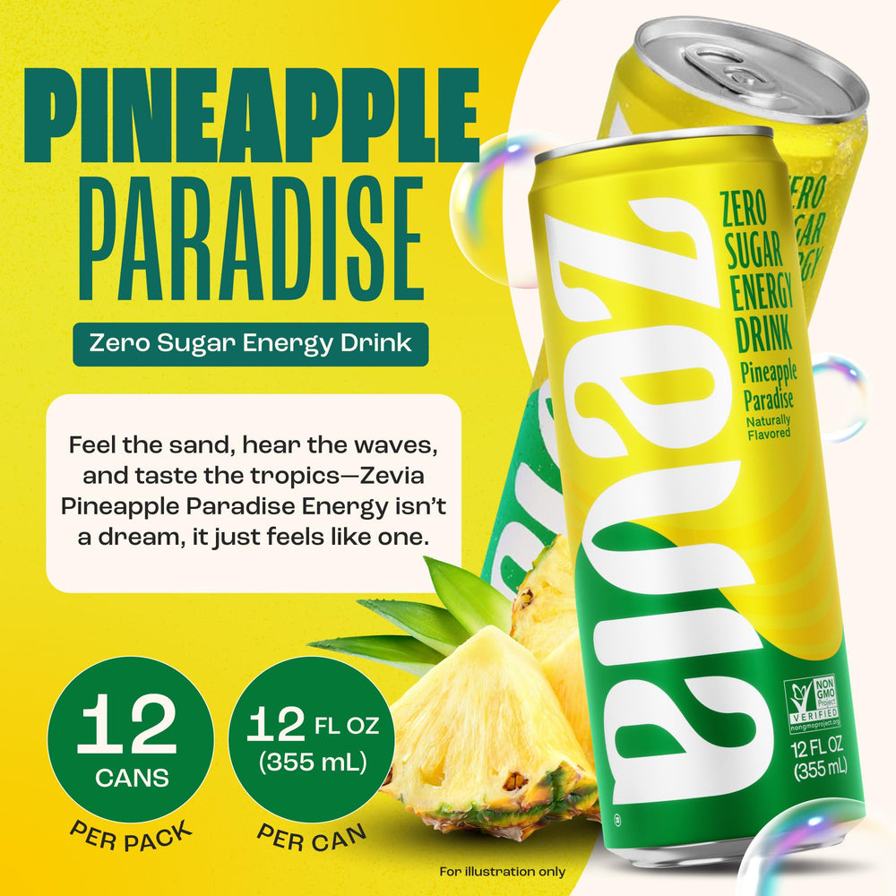 Zevia Pineapple Paradise pour into glass reveals bright pineapple aroma.