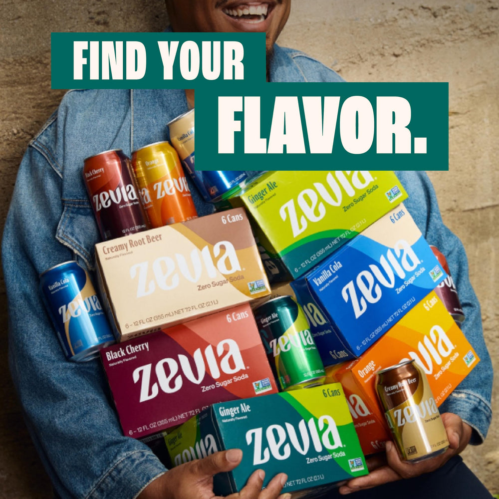 Zevia Strawberries and Cream pack 6-count, convenient zero sugar option for gatherings.