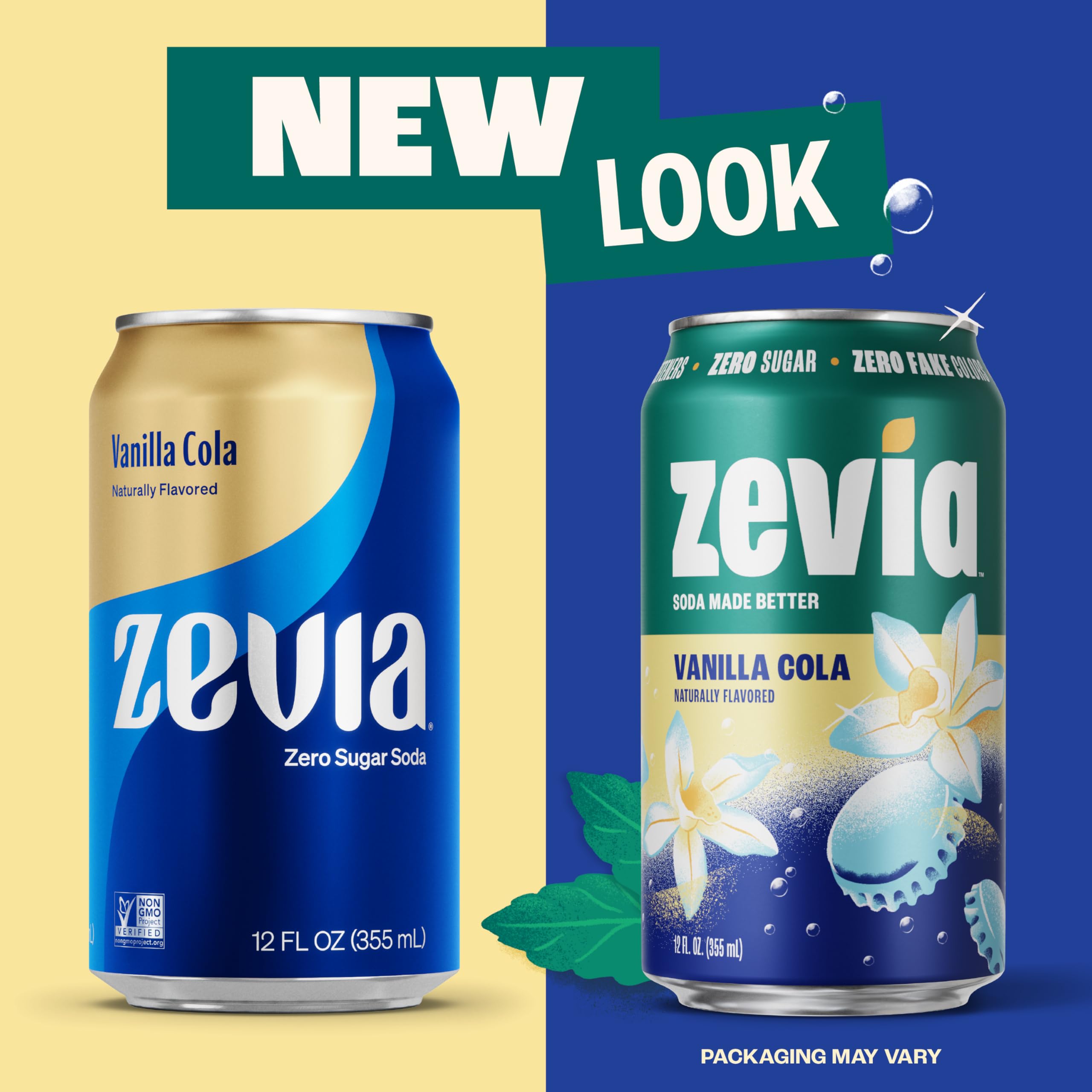 Zevia Vanilla Cola in a kitchen scene, gluten-free and vegan-friendly choice.