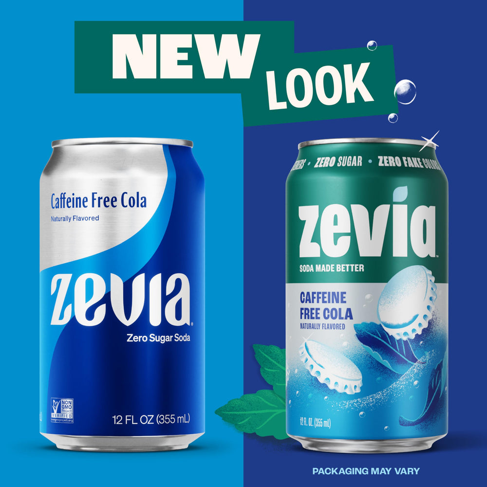 Zevia Zero Sugar Cola in a kitchen setup for everyday beverages