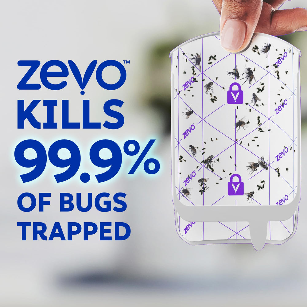 ZEVO 2 blue UV light attractant luring gnats and fruit flies indoors