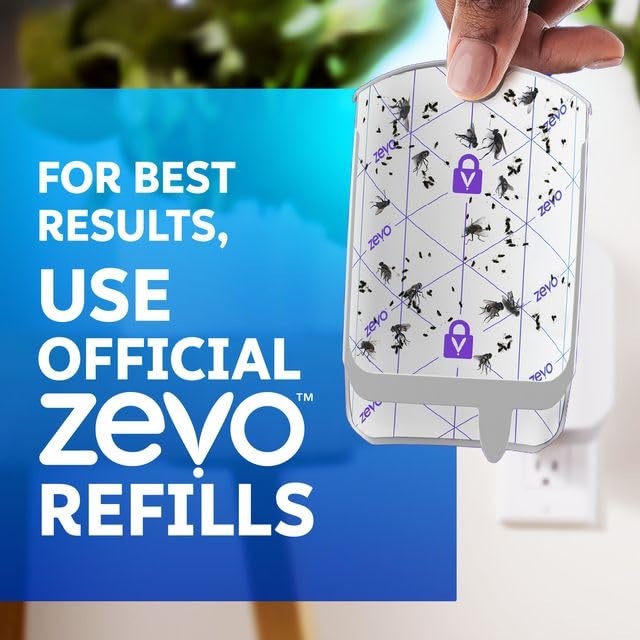 Zevo 2 adhesive backing catches insects without touching hands.