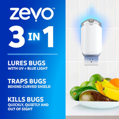 ZEVO 2 plug-in device in use offering continuous insect attraction