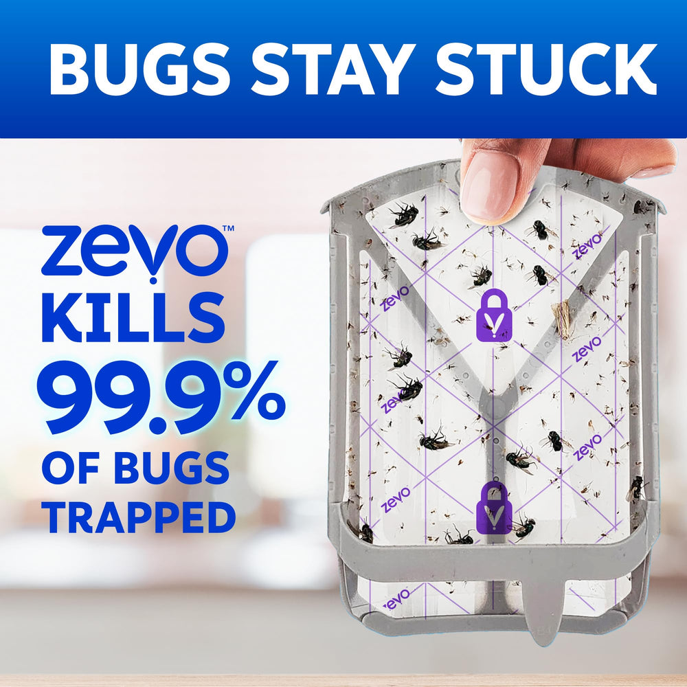 ZEVO blue UV light close-up highlights insect-attracting technology.